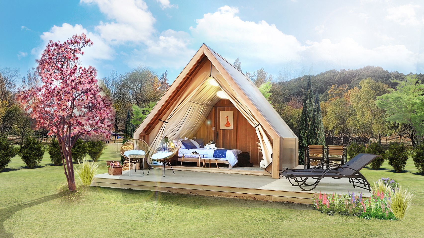 정원에서 특별한 하룻밤 가든스테이 조감도.jpg 이미지입니다.