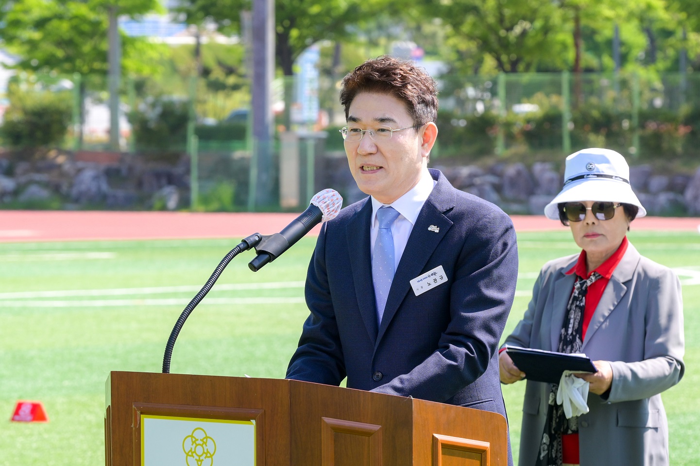 5 제13회 순천시장배 그라운드골프대회 노관규 시장 대회사.jpg 이미지입니다.