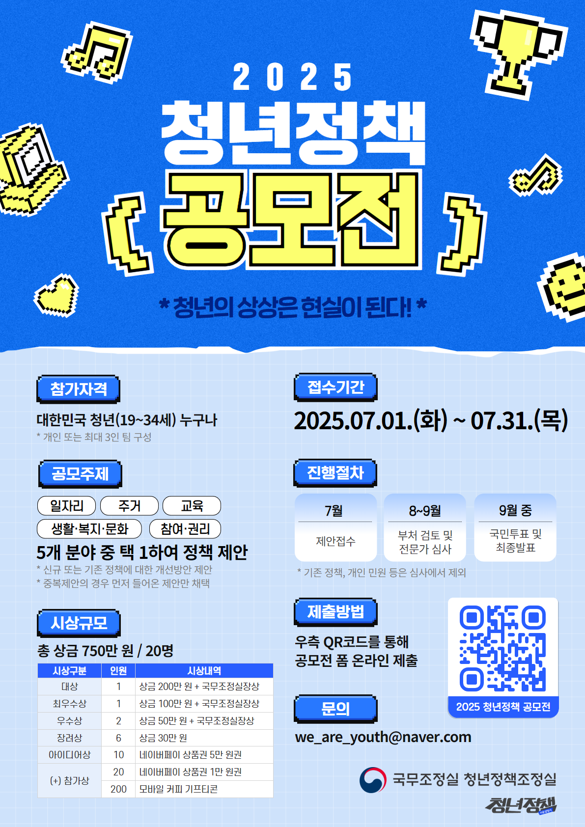 2. 2025 청년정책 공모전 포스터.png 이미지입니다.